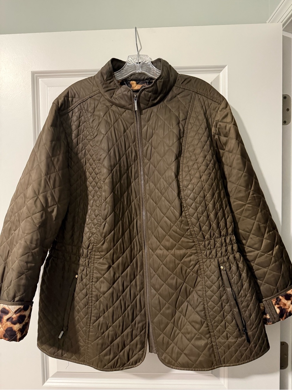 Laundry By Shelli Segal Quilted Brown Puffer Jacket